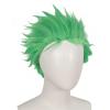 JoneTing Short Green Wig+Hair Cap  for Men Grass Green Cosplay Wig for Party for Cosplay Peluca Verde Short Greened Spiky Wigs for St Patrick's Day Men Chrismas Cospaly Costume for Halloween view 4