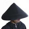 Black Rice Hat Samurai Hat Costume Japanese hat Breathable and Cool Polyester mesh Fabric Made of Can be Folded for Easy Portability. Dia.15 inch view 4
