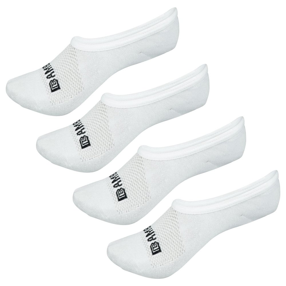 BAMBOO SPORTS Low Cut Mens No Show Bamboo Rayon Socks - Breathable, Moisture Wicking, Odor Eliminating, White No Show Socks for Men Size 10-12, 4 Pair