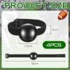 Deekin 4 Pieces Football Catching Trainer Assistant Football Accessories Receiving Training Aid Practice Training Equipment Catching Hand Strap for Youth Boys Kids Beginner Fingertip view 3