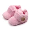 0 3 Month Boy Shoes Shoes Round First Soft Flats Baby Walkers Slippers Toe Toddler Baby Size 4 Shoes Girl Pink view 2