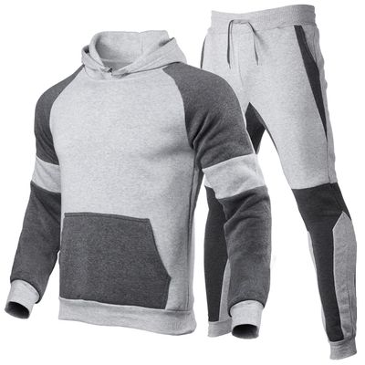 REIOASUD Mens Tracksuits 2 Piece Set Outfit Sports Hoodie Sweat Suits Workout Jogging Suit with Kanga Pockets (2,Small)