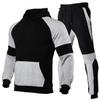REIOASUD Mens Tracksuits 2 Piece Set Outfit Sports Hoodie Sweat Suits Workout Jogging Suit with Kanga Pockets (1,3X-Large) view 1