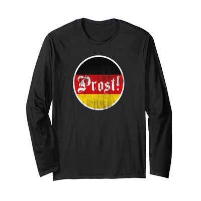 Prost Oktoberfest Germany German Vintage Oktoberfest Long Sleeve T-Shirt
