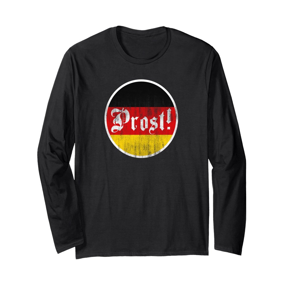 Prost Oktoberfest Germany German Vintage Oktoberfest Long Sleeve T-Shirt
