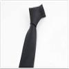 MUGIVALA Brand Zipper Ties for Men Woven Microfiber Satin Silk Adjustable Pretied Neckties Zip on Tie for Men Zipper Black Slim Tie (3.15" Black Zipper Tie) view 3