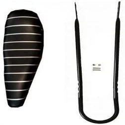Black/Blue/Red Bicycle Banana Saddle, Bicycle Seat w/Frame Equipped - 2 Stroke 66cc/80cc Gas Motorized Bike (Black)