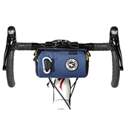 ULAC COURSIER Sprint 1.5L Neo Porter Bike Feed Bag for Handlebar, with Front Eyelet Accommodating Lights and Sunglasses and a Shoulder Strap for Easy Transport(Navy-Yellow)