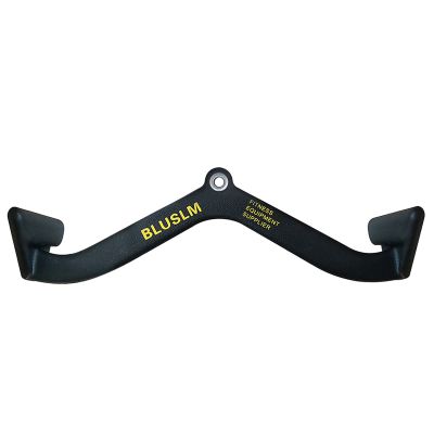 BLUSLM LAT Pull Down Bar for Cable Machine, LAT Pulldown Attachments T-bar V-bar Cable Attachment for Gym, Back Tricep Strength Training Handle (BL4)