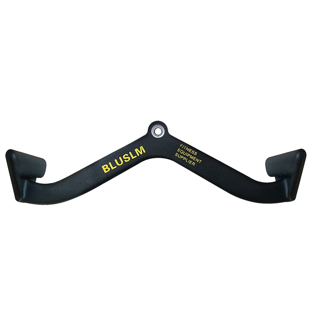 BLUSLM LAT Pull Down Bar for Cable Machine, LAT Pulldown Attachments T-bar V-bar Cable Attachment for Gym, Back Tricep Strength Training Handle (BL4)
