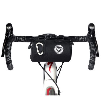 ULAC NEO PORTER COURSIER Bicycle Handlebar Bag, Bike Front Feed Bag for Road Bike, Mountain Bike, Cycling Travel (Black, 2.7L)