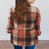 Girls Button Down Shirt Shacket Jacket Girls Long Sleeve Plaid Flannel Shirts for Girls Western Shirts with Pocket Toddler Shirt Orange Size 5T view 3