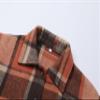 Girls Button Down Shirt Shacket Jacket Girls Long Sleeve Plaid Flannel Shirts for Girls Western Shirts with Pocket Toddler Shirt Orange Size 5T view 4