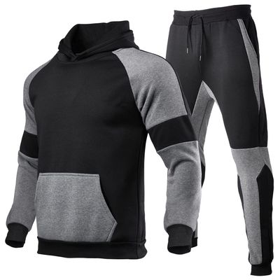 REIOASUD Mens Tracksuits 2 Piece Set Outfit Sports Hoodie Sweat Suits Workout Jogging Suit with Kanga Pockets (3,Small)