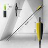 OBTOUTDOOR 28-31inch Pure Carbon Arrows Targeting Arrows 12Pack Spine 500 Archery Hunting Arrows Feather Bows with Replaceable Arrows for Recurve Bow Compound Longbow (30Inch) view 3