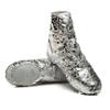 Women Jazz Shoes Split Sole Kids Silver Dancing Sneakers Ankle Boots for Men 10.5 M US Women view 1