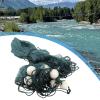 Gdrasuya10 33Ft Fishing Drag Net Beach Seine Bait Seine Nylon Mesh Fish Net Hand Made Net for Fishing 2 * 10M view 2