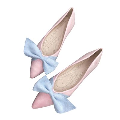 SAILING LU Ballet Flats for Womens Shoes Pointy Toe Cozy Flat Shoes Bridal Dressy Shoes Wear to Work Slip-ons Moccasins Pink Size 5