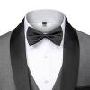 JEsilunmaMY Men's Wedding 3 Piece Suits Slimming One Button Shawl Lapel Business Blazer Formal Dinner Party Jacket Vest Pants (Grey,Small) view 3