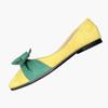 SAILING LU Ballet Flats for Womens Shoes Pointy Toe Cozy Flat Shoes Bridal Dressy Shoes Wear to Work Slip-ons Moccasins Mustard Size 7 view 2