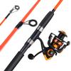 Sougayilang Catfish Fishing Rod and Reel Combo, 2-Piece Spinning Combo, Durable Graphite & Glass Blanks Fishing Pole for Crappie-Orange-6.9ft and 3000 Spinning Reel view 1