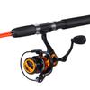 Sougayilang Catfish Fishing Rod and Reel Combo, 2-Piece Spinning Combo, Durable Graphite & Glass Blanks Fishing Pole for Crappie-Orange-6.9ft and 3000 Spinning Reel view 2