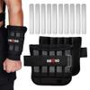 Adjustable Wrist Ankle Weights with Removable Steel Bars, 1 Pair Arm Leg Weights for Men Women, No Sand Leakage, for Walking Jogging Yoga Fitness view 1