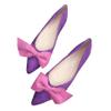 Ballet Flats for Womens Shoes Pointy Toe Cozy Flat Shoes Bridal Dressy Shoes Wear to Work Slip-ons Moccasins Purple Size 9 view 1