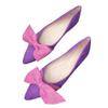 Ballet Flats for Womens Shoes Pointy Toe Cozy Flat Shoes Bridal Dressy Shoes Wear to Work Slip-ons Moccasins Purple Size 9 view 2