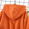 Boys Winter Jackets Toddler Kids Boys Girls Long Sleeve Winter Fleece Zippered Hoodie Coat Jacket (Orange, 11-12 Years) view 4