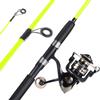 Sougayilang Catfish Fishing Rod and Reel Combo, 2-Piece Spinning Combo, Durable Graphite & Glass Blanks Fishing Pole for Crappie-Yellow-6.9ft and 3000 Spinning Reel view 1