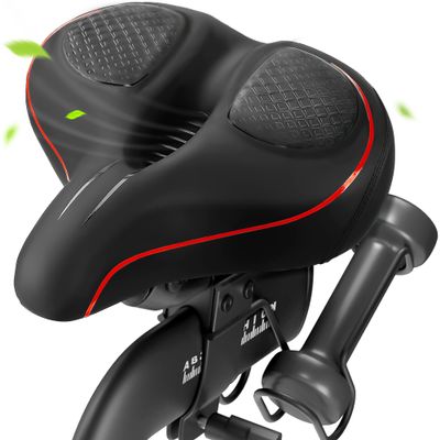 Oversized Bike Seat for Peloton Bike & Bike+, Wide Bicycle Saddle Replacement Seats Compatible with Peloton Bikes, Exercise or Road Bikes, Seat Cushion for Men & Women, Accessories for Peloton