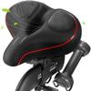 Oversized Bike Seat for Peloton Bike & Bike+, Wide Bicycle Saddle Replacement Seats Compatible with Peloton Bikes, Exercise or Road Bikes, Seat Cushion for Men & Women, Accessories for Peloton view 1