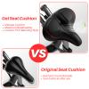 Oversized Bike Seat for Peloton Bike & Bike+, Wide Bicycle Saddle Replacement Seats Compatible with Peloton Bikes, Exercise or Road Bikes, Seat Cushion for Men & Women, Accessories for Peloton view 4