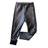 iiniim Toddlers Baby Girls PU Leather Leggings Tights Thick Fleece Lined Stretch Pants Black 18-24 Months view 1