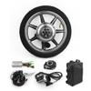 14 Inch 350W Brushless Geared Hub Motor Front Drive Wheel with Screen Thumb Throttle for Scooter Small Bike Bicycle with tire(36V 350W) view 1