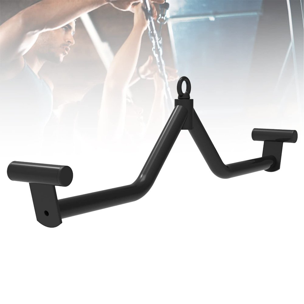 DYK&NX LAT Bar Cable Machine Attachment, Heavy Duty LAT Pull Down Bar Attachment for Fitness Gym Fitness Muscle Building Body Training (Size : Model 1)