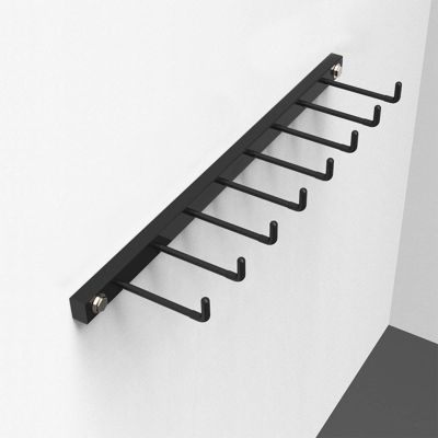 AHDFY 8 Hook Heavy-Duty Steel Gym Organizer Wall Mount Hanger Gym Organization for Home Gym Accessories Like Fitness Bands, Resistance Bands, Straps, Jump Ropes, Lifting Belt