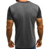 Hansber Men's Athletic Tee Shirts Quick Dry Short Sleeve Gym Tops Casual Graphic Tie Dye Shirts Street Wear Grey Medium view 2