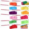 VICASKY 12pcs Rhythmic Art Gymnastics Ribbons with Stick Dance Streamers for Boys and Girls for Gymnastics Chinese Dance and Training Activities view 1