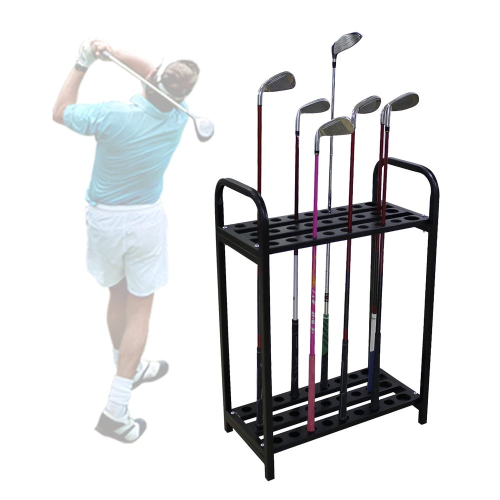 Golf Clubs Organizers, Golf Putter Stand Outdoor Metal Display Rack Holds 27 Clubs Organizer Equipmentr, Golf Club Display Cases Bracket