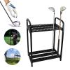 Golf Clubs Organizers, Golf Putter Stand Outdoor Metal Display Rack Holds 27 Clubs Organizer Equipmentr, Golf Club Display Cases Bracket view 2