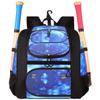 MATEIN Baseball Bag for Boys, Youth Baseball Bat Backpack for Softball Equipment & Gear & Helmet, Softball Backpack Holds 4 Bat with Fence Hook and Separate Shoe Compartment, Galaxy Blue view 1