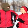 Balaclava Knitted Warmer Windproof Hat Covering Face for Men Women Fleece Outdoor Sports (Khaki, Medium) view 2