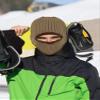 Balaclava Knitted Warmer Windproof Hat Covering Face for Men Women Fleece Outdoor Sports (Khaki, Medium) view 4