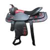 Western Leather Horse Saddle | Barrel Racing Trail Horse Saddle with Fiber Glass Tree 17 Inches view 1