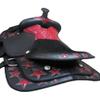 Western Leather Horse Saddle | Barrel Racing Trail Horse Saddle with Fiber Glass Tree 17 Inches view 4