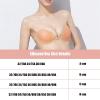 Telusu Anti-Slip Sticky Bras Adhesive Silicone Push Up Deep V Invisible Bra Backless Strapless Bra for Women Nipple Covers (Color : Natural, Size : E) view 2