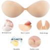 Telusu 3D Thin Sticky Bras for Women Push Up Invisible Bra Adhesive Bra Backless Nipple Covers 2 Pairs (Beige and Black) (Color : Black+Skin, Size : E) view 4