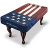 BEARCOVER Pool Table Cover, Waterproof Indoor/Outdoor Heavy Leatherette Pool Table Accessories, Billiards Accessories for Protecting Felt, 7/8/9 Feet Fitted Billiard Covers Red & Blue(9FT/OG) view 1